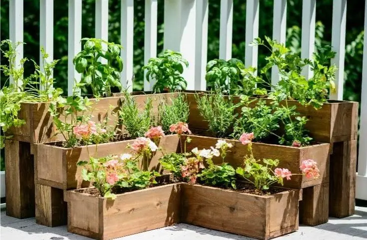 DIY Tiered herb garden