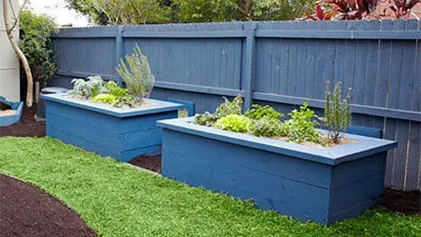 Timber raised garden beds