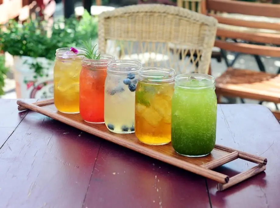 Craft cocktail flight - a fun thing to do at home during summer.